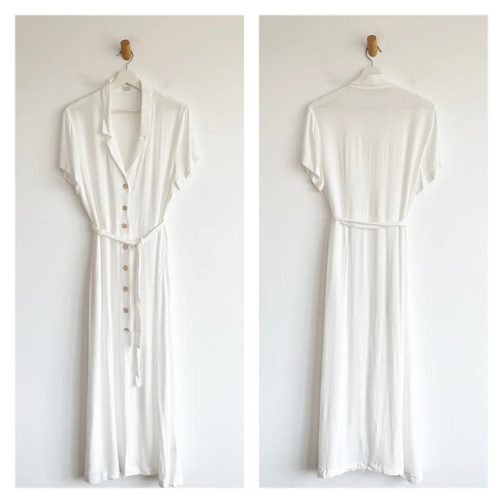 White Aritzia Wilfred Shirtdress NWT